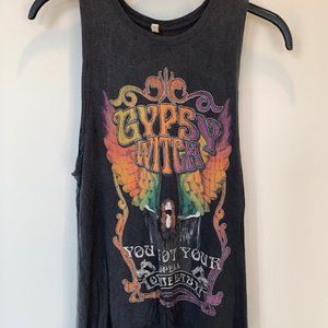 Rare Spell Top Tank Gypsy Witch Black Small